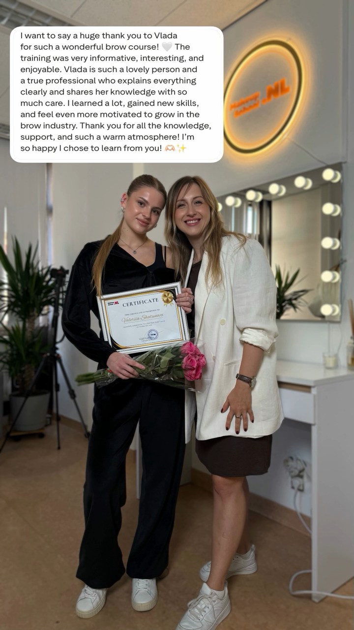 Certificate of Makeup School by Vlada Vladykina