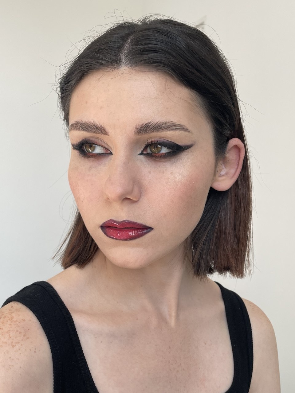Finished makeup look supervised by teacher Vlada